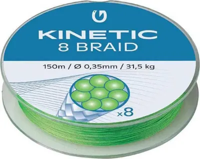 Zdjęcie produktu dla Plecionka Kinetic 8 300 M Srebrna 0,120 mm Srebrna 0,120 mm
