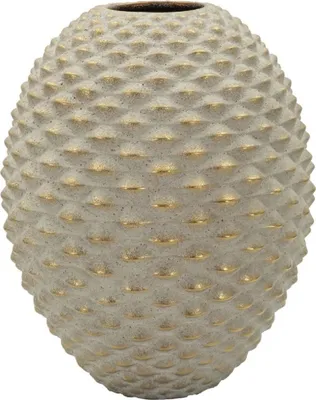 Immagine prodotto di Vaso Pepipa di Mauro Ferretti, grigio e oro, 29,5 x 36 cm