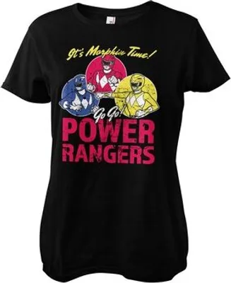 Produktbild von Power Rangers - It's Morphin Time Girly Tee - Large - Black