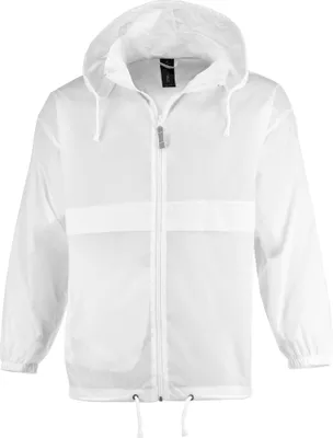 Produktbild von FRIESEN Friesennerz Uni Windbreaker "Moin von 8ern!" - Windjacke Regenjacke Fahrradjacke in Weiß Größe XXL