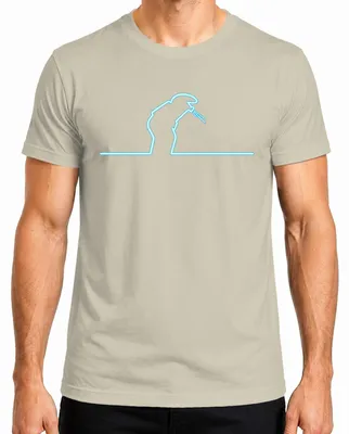 Produktbild von La Linea Balum Strichmännchen Cavandoli Retro Osvaldo Cartoon Herren T-Shirt, Natur, L