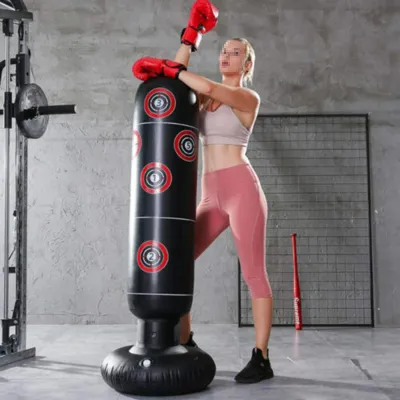 Immagine prodotto di Sacco da boxe gonfiabile, altezza 160 cm, per uso domestico e in palestra