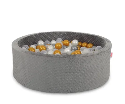 Immagine prodotto di Piscina a secco Minky H-30 cm con 200 palline - grigio scuro