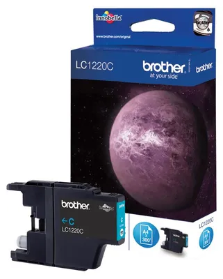 Obrázok produktu pre Brother LC1220C, Azúrová, 1 kusov, 300 strany, Balenie po jednom kuse