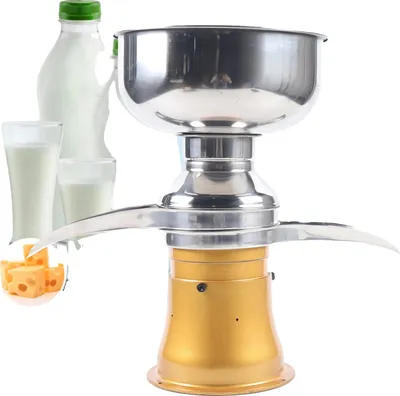 Obrázek produktu pro Elektrický separátor mléčné smetany, maximální výkon 50 l/h, konstrukce z nerezové oceli, žlutý