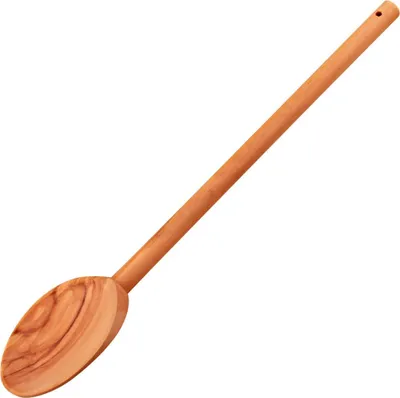 Produktbild von Fackelmann Kochlöffel rund 30 cm OLIVE, Löffel aus Holz, Design-Küchenhelfer aus Oliven-Holz, robust und mit unverkennbarer Maserung (Farbe: Braun)