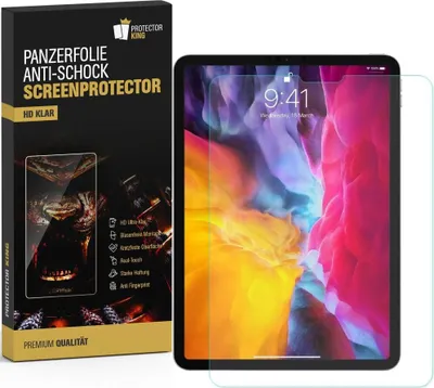Produktbild von 2x Panzerfolie für iPad Pro 11 10.9 (2018/2020/2021/2022) ANTI-SHOCK Displayschutz Schutzfolie HD KLAR ANTI-SHOCK/ ANTI-KRATZ/ ANTI STOSS/ ANTI BRUCH/ ANTI SPLITTER