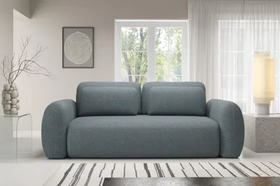Produktbild von Sofa 3-Sitzer mit Schlaffunktion GASTON in Stoff Puente Anthrazit