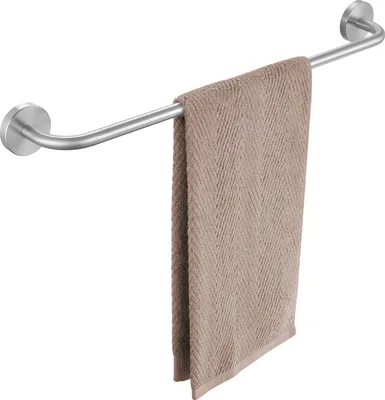 Produktbild von Auralum Handtuchhalter Bad, Handtuchstange für Badezimmer Wandmontage, Edelstahl Wandhaken, Gebürstet