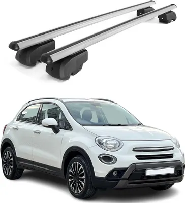 Obrázek produktu pro Střešní nosiče příčné pro Fiat 500X 2014-2023 hliník šedý ABE