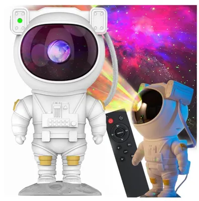 Produktbild von Astronaut Sternenprojektor mit Fernbedienung – LED Galaxy Nachtlicht für Schlafzimmer & Kinderzimmer