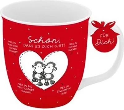 Produktbild von Tasse klein \Schön, dass es dich gibt! Weil du........!\""