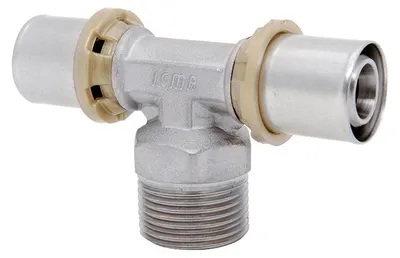 Zdjęcie produktu dla Złączka trójnikowa z gwintem zewnętrznym do rur wielowarstwowych Icma 26 x 1" x 26
