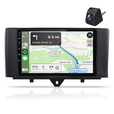 Produktbild von carplay Android15 2+64G Geeignet Für Mercedes benz Smart Fortwo 451 2010-2015 Autoradio mit kamera GPS Navi  DAB+ WIFI SWC BT