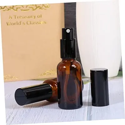 Produktbild von Braune Glas Lotionflasche 30ml, Tragbar, Wiederbefüllbar