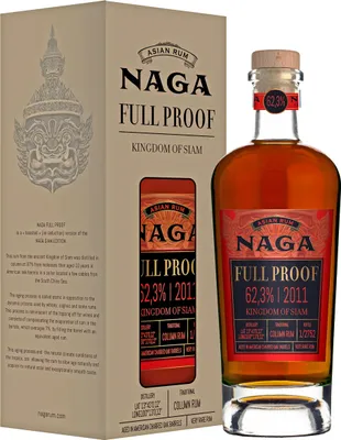 Produktbild von Naga Full Proof Asian Rum KINGDOM OF SIAM 2012 60,1% Vol. 0,7l in Geschenkbox