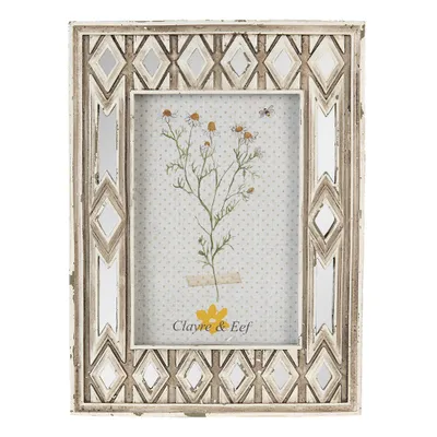 Obrázek produktu pro Rámeček na obraz Clayre & Eef 10x15 cm béžový Polyresin