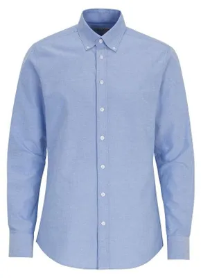 Image de Cottover - Chemise pour hommes, style Oxford, confortable, modèle ET308 (38,5 cm), couleur bleu clair
