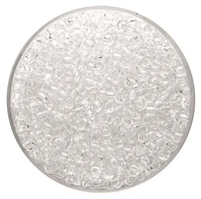 Produktbild von Glorex Rocailles 2,6 mm 17 g transparent