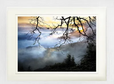 Produktbild von Sonnenaufgänge Gerahmtes Bild Mit Edlem Passepartout | Wand-Bilder | Im Bilderrahmen -œber den Wolken (30 x 40 cm)