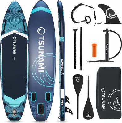 Produktbild von Sup Tsunami 350Cm Pro Board - Set Mit Doppelpaddel, Rucksack, Pumpe