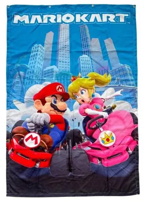 Productafbeelding van Grote Mario Kart poster, 125x85 cm, meerkleurig. Meerkleurig, één maat