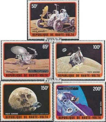 Produktbild von Briefmarken Obervolta 1973 Mi 427-431 (kompl.Ausg.) postfrisch Erforschung des Mondes