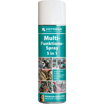 Produktbild von HOTREGA Multi-Funktions-Spray 5in1 300 ml - Schmiermittel, Rostlöser, Korrosionsschutz, Kontaktschutz, Reiniger