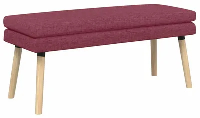 Produktbild von Doppellagige Bank Weinrot 110 x 40 x 47 cm Stoff