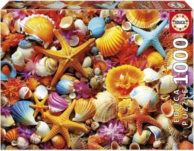 Immagine prodotto di Puzzle - EDUCA - Collage of Shells - 1000 pieces - 68x48 cm - from 12 years old