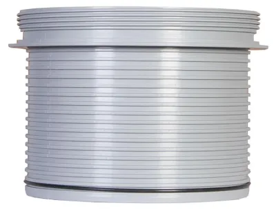 Produktbild von ACO Aufsatzstück rund Ø 147 mm, grau, für Haus/Hofabläufe