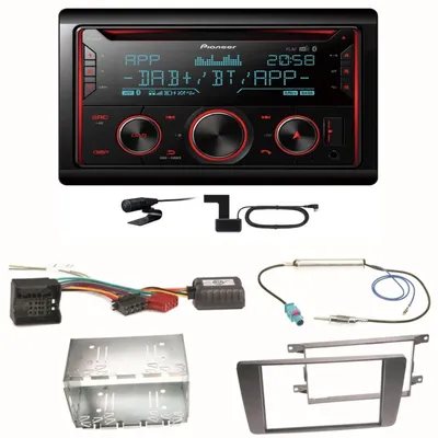 Produktbild von Pioneer FH-S820DAB DAB+ Bluetooth USB FLAC Einbauset für Skoda Octavia 2 Yeti 5L