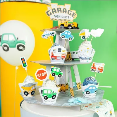 Produktbild von Topper Tortendekoration CARS Cars Schilder 8Stk.