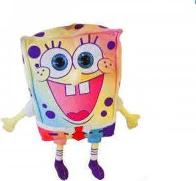 Produktbild von Spongebob Kuscheltier - 30 cm Plüschtier Stofftier Schwammkopf Rainbow