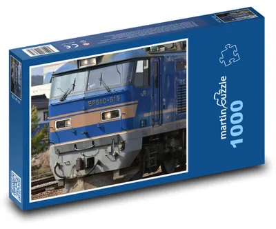 Produktbild von Puzzle 1000 Güterzug auf der Eisenbahn - martinpuzzle
