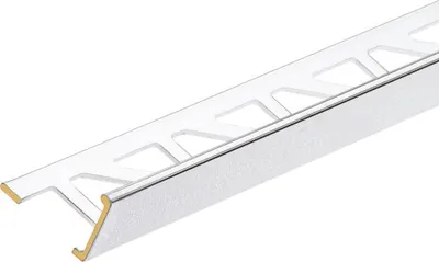 Zdjęcie produktu dla Profil do glazury narożny mosiężny 12,5mm Cezar Chrom Połysk 2,50m