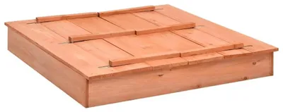 Image de Bac à sable pour enfants - Bac à sable en bois de sapin - 95x90x15 cm - Pour l'extérieur, jardin - Rectangulaire - Vert armée