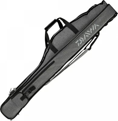 A fishing rod bag is shown against a white background.