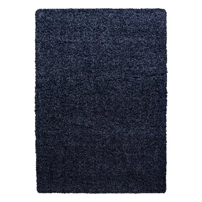 Produktbild von Hochflor Teppich LIFE Marineblau 140 x 200 cm
