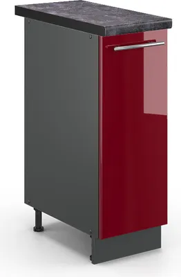 Produktbild von Apothekerschrank Vicco Fame-Line Bordeaux Hochglanz 30 cm , AP Anthrazit, Model 46349