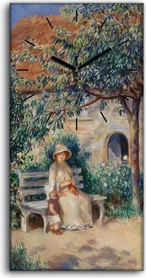 Produktbild von Dekor Leinwand Uhr Wandbilder Quarz 30x60 Malerei Bäume Häuser Frauen Kunst - schwarze Hände