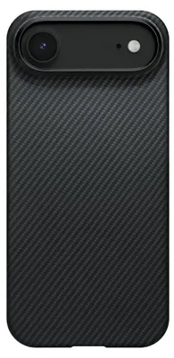 Image de Pitaka Ultra slim coque iPhone Air – Compatible avec MagSafe – Bouton de contrôle de la caméra résistant aux rayures – Fabriqué à partir de fibre d'aramide de qualité aérospatiale - Noir