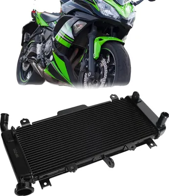 Produktbild von Kühler, Aluminium, 14,5 x 7,5 x 3 Zoll, Kompatibel mit Kawasaki Ninja 650 Z650 ER650, Verbesserte Kühlleistung, 5 lbs