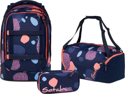 Produktbild von Satch, Schulrucksack-Set PACK Coral Reef 3-teilig; ab 5. Klasse
