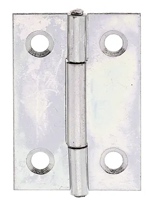 Produktbild von Alberts 849948 Scharnier | schmal | galvanisch gelb verzinkt | 38 x 26 mm | 50er Set