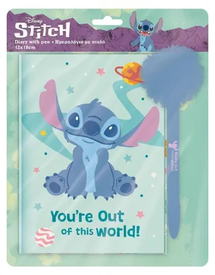 Zdjęcie produktu dla Pamiętnik+długopis z pomponem Lilo&Stitch - Diakakis