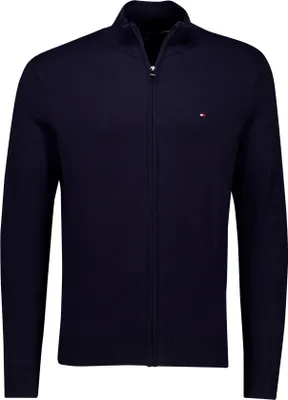 Produktbild von Tommy Hilfiger 8720637461907, Erwachsener, Männlich, Pullover, Navy, Blau, 1/4 Reißverschluss-Stehkragen, Langärmlig