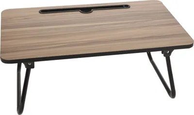 Produktbild von Excellent Houseware Laptoptisch Klappbar Natur und Schwarz