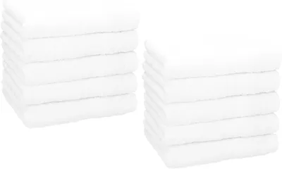 Produktbild von Betz Premium Seiftücher Set 10-teilig – 10× Seiftuch 30×30 cm, 100% Baumwolle 470 g/m², weich & saugstark, ® Farbe weiß