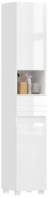 Produktbild von HOMCOM Badezimmerschrank Schmaler Badschrank mit verstellbaren Einlegeböden